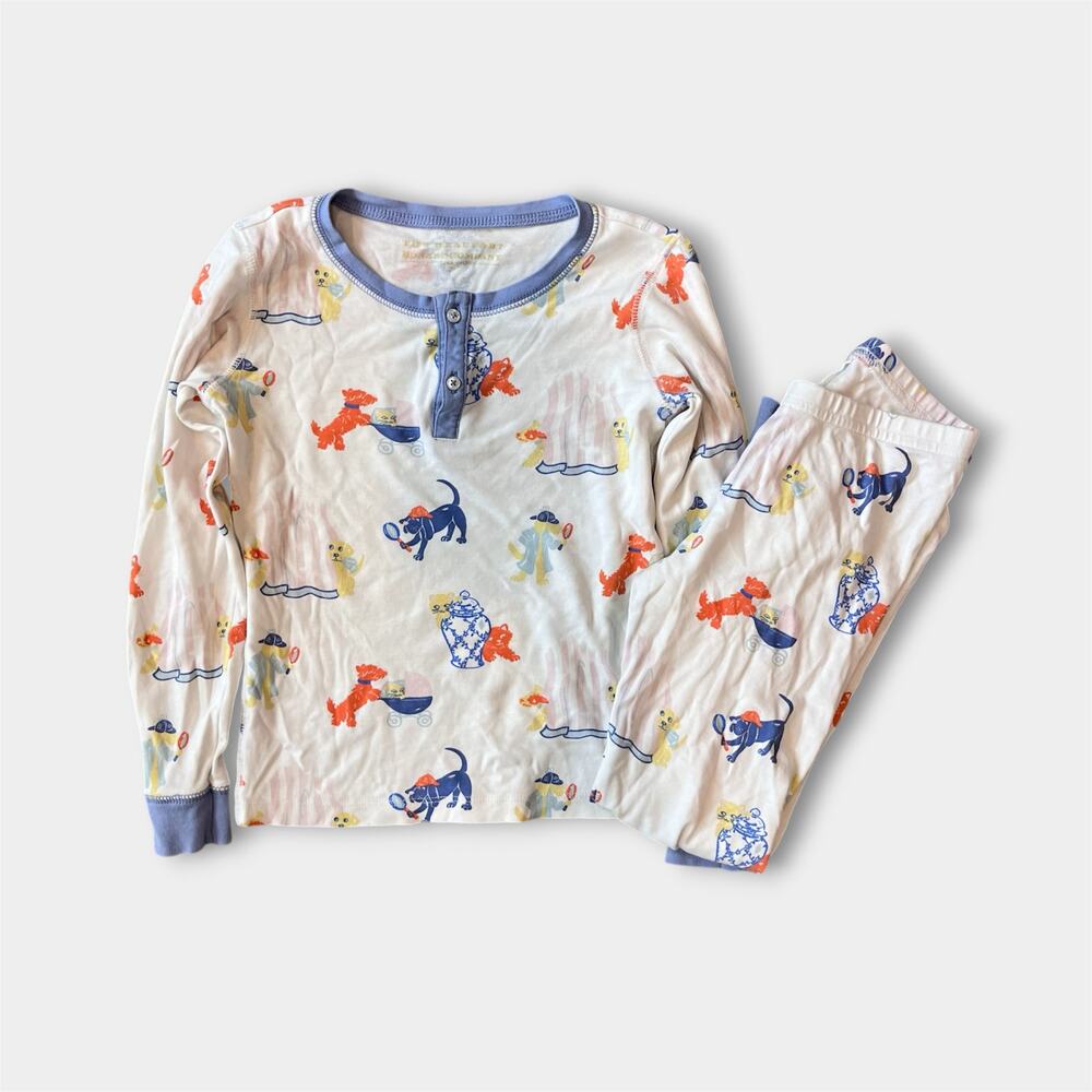 TBBC Sutton's Sweet Dream Pajamas Set Doggy Detectives Park City Periwinkle 7